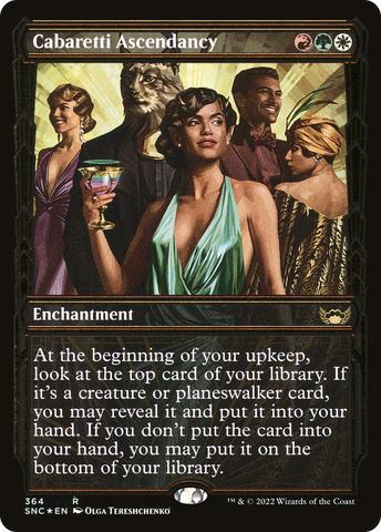 {R} Cabaretti Ascendancy (Showcase Golden Age Gilded Foil) [Streets of New Capenna][SNC 364]