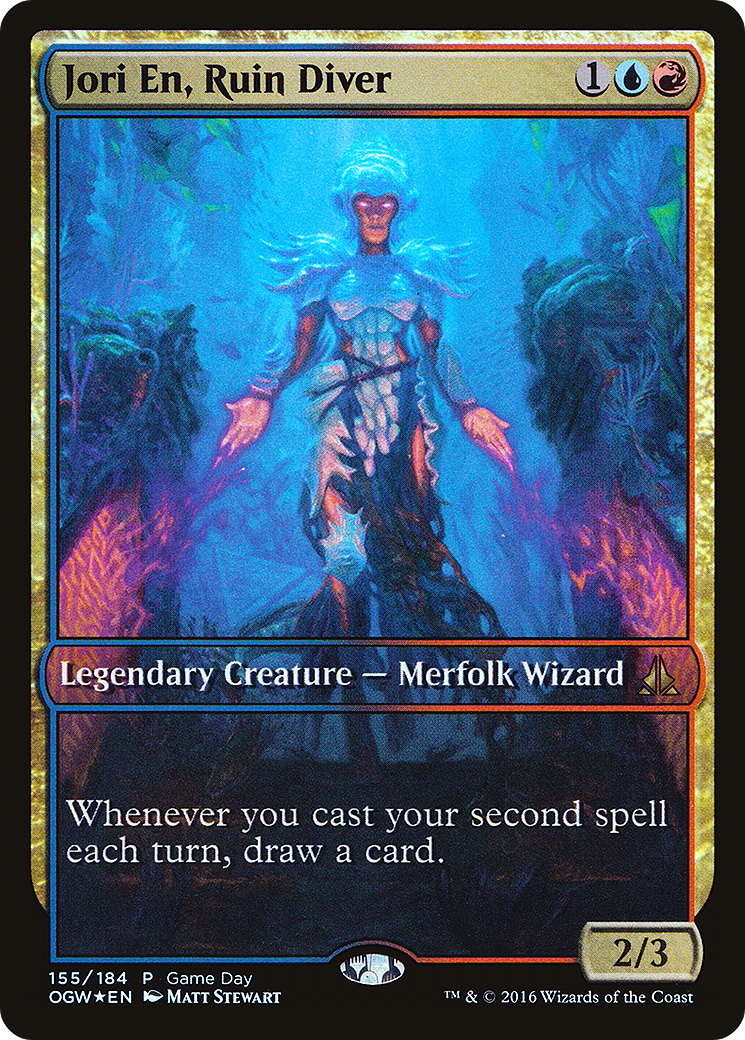 {R} Jori En, Ruin Diver (Game Day) (Extended Art) [Oath of the Gatewatch Promos][PA OGW 155] - Misty Mountain Games