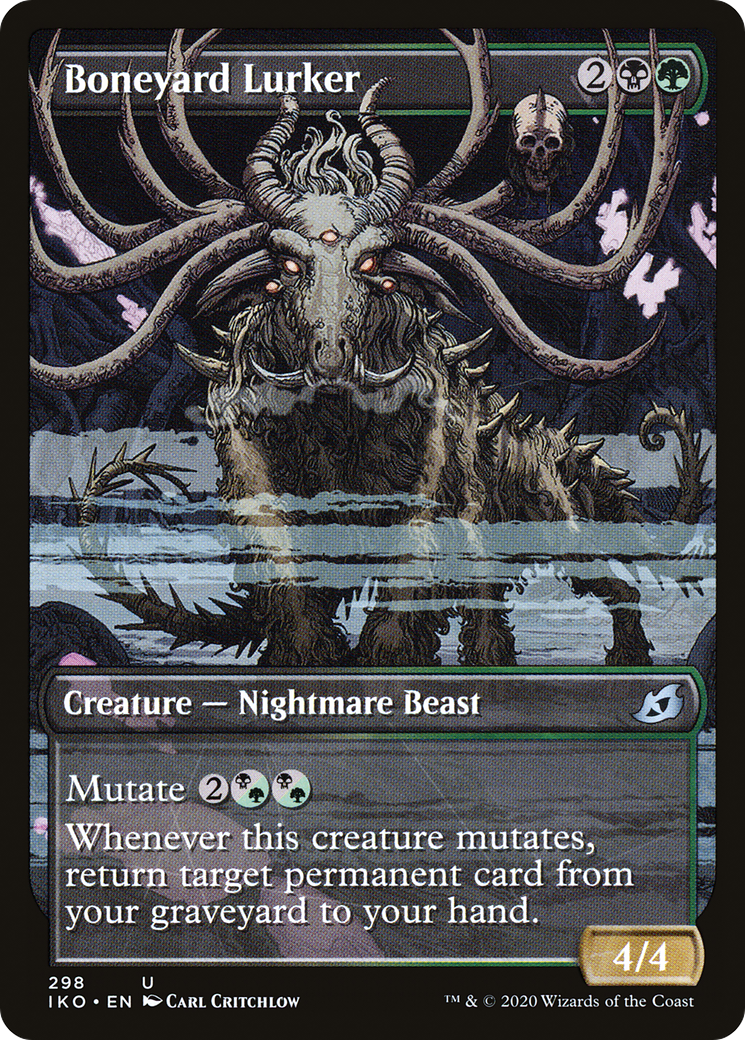 {C} Boneyard Lurker (Showcase) [Ikoria: Lair of Behemoths][IKO 298]