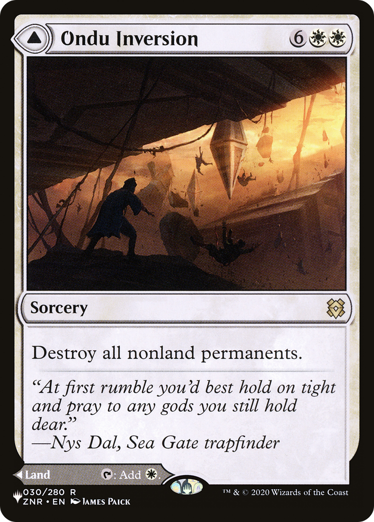 {R} Ondu Inversion // Ondu Skyruins [Secret Lair: From Cute to Brute][LS ZNR 030]