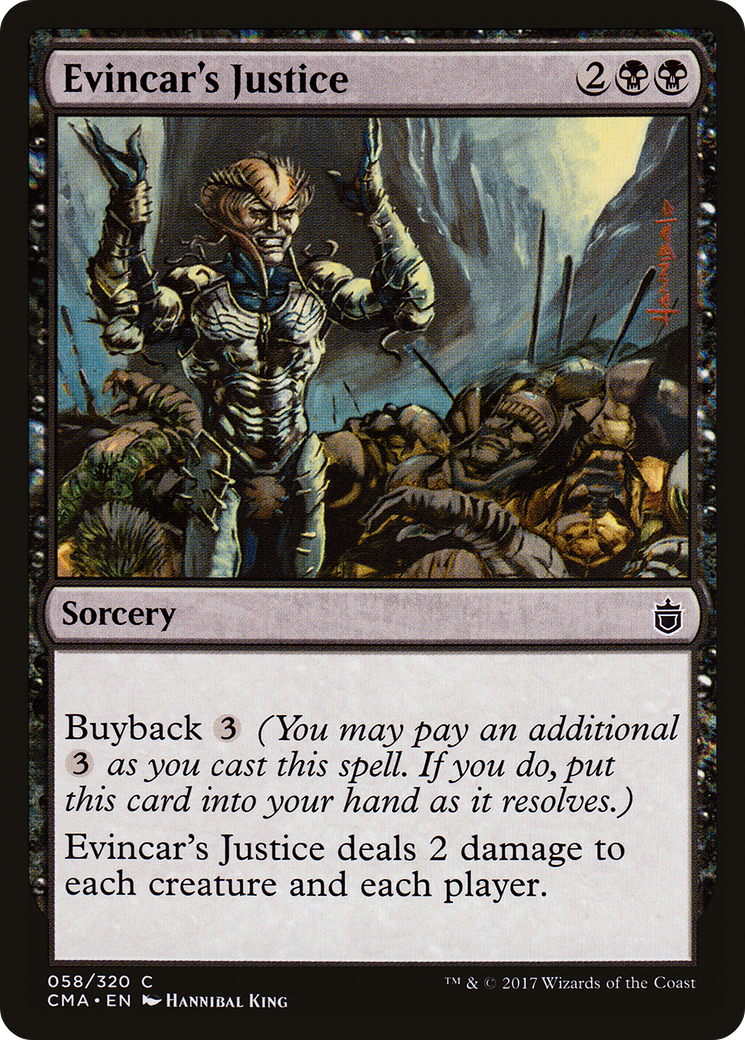 {C} Evincar's Justice [Commander Anthology][CMA 058]