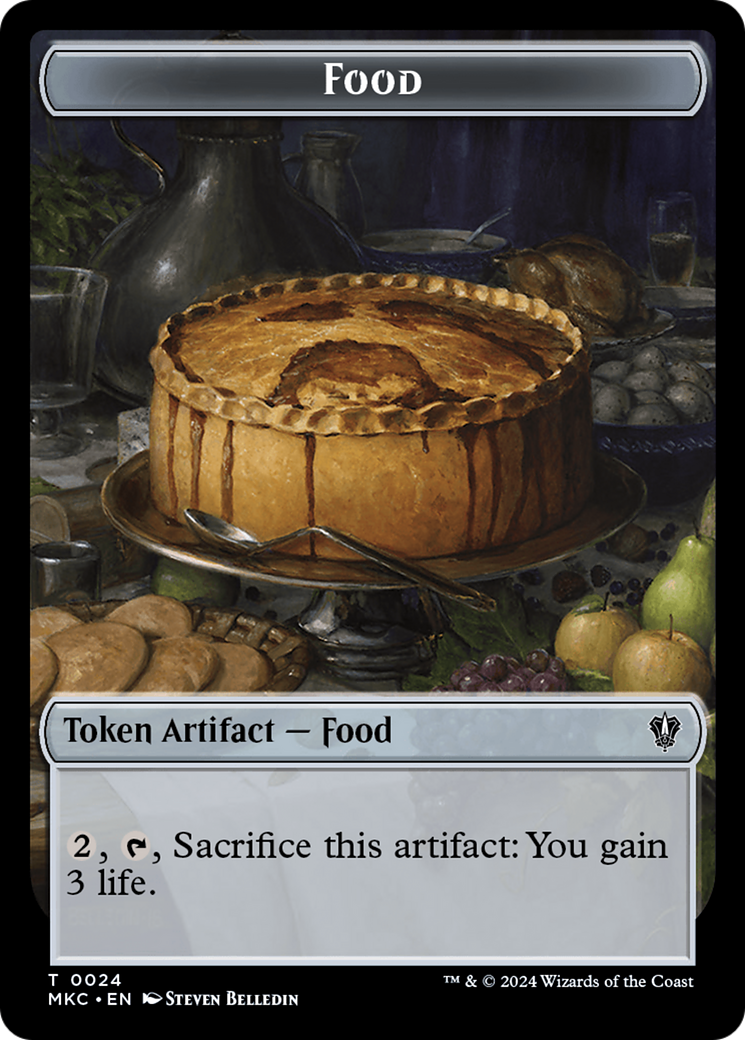 {T} Clue // Food Double-Sided Token [Murders at Karlov Manor Commander Tokens][TMKC 22//24]