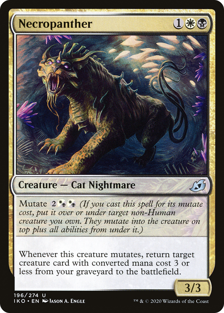 {C} Necropanther [Ikoria: Lair of Behemoths][IKO 196]