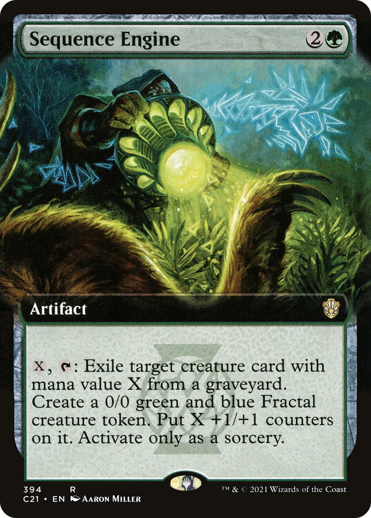 {R} Sequence Engine (Extended Art) [Commander 2021][C21 394]