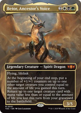 {R} Betor, Ancestor's Voice (Borderless) [Tarkir: Dragonstorm Commander][TDC 001]
