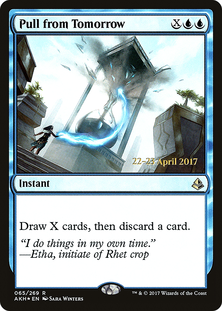 {R} Pull from Tomorrow [Amonkhet Prerelease Promos][PR AKH 065] - Misty Mountain Games