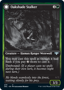 {C} Oakshade Stalker // Moonlit Ambusher [Innistrad: Double Feature][DBL 479]