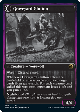 {R} Graveyard Trespasser // Graveyard Glutton [Innistrad: Double Feature][DBL 104]
