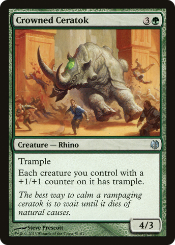 {C} Crowned Ceratok [Duel Decks: Heroes vs. Monsters][DDL 051]