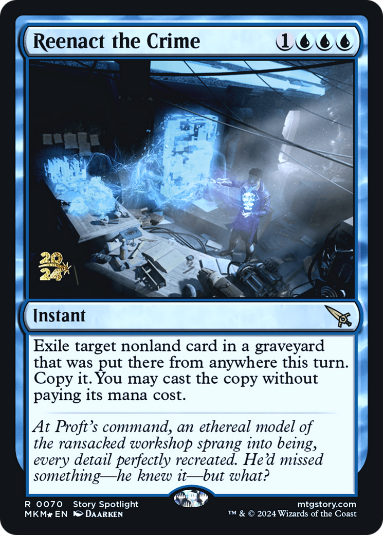 {R} Reenact the Crime [Murders at Karlov Manor Prerelease Promos][PR MKM 070]