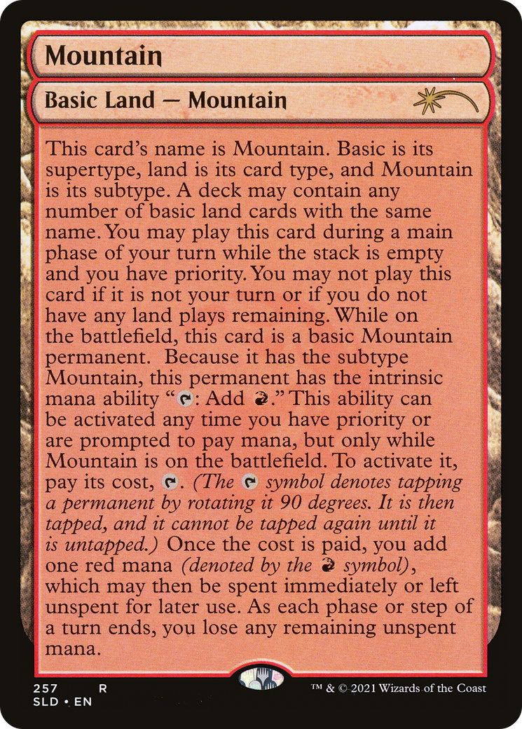 {B}[SLD 257] Mountain (257) [Secret Lair Drop Series]