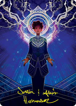{A} Brainstorm Art Card (Gold-Stamped Signature) [Strixhaven: School of Mages Art Series][GS ASTX 065]