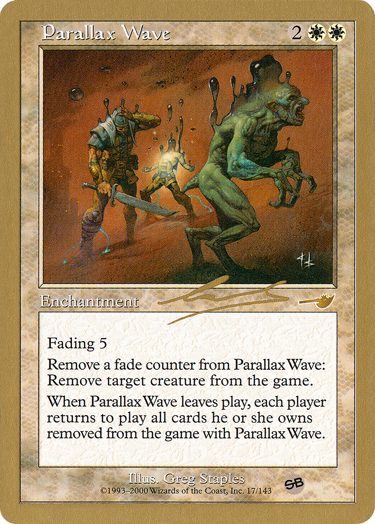 {R} Parallax Wave (Nicolas Labarre) (SB) [World Championship Decks 2000][GB WC00 NL17SB]