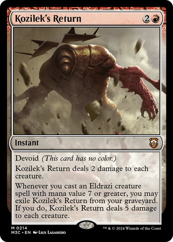 {R} Kozilek's Return (Ripple Foil) [Modern Horizons 3 Commander][RPF M3C 214]