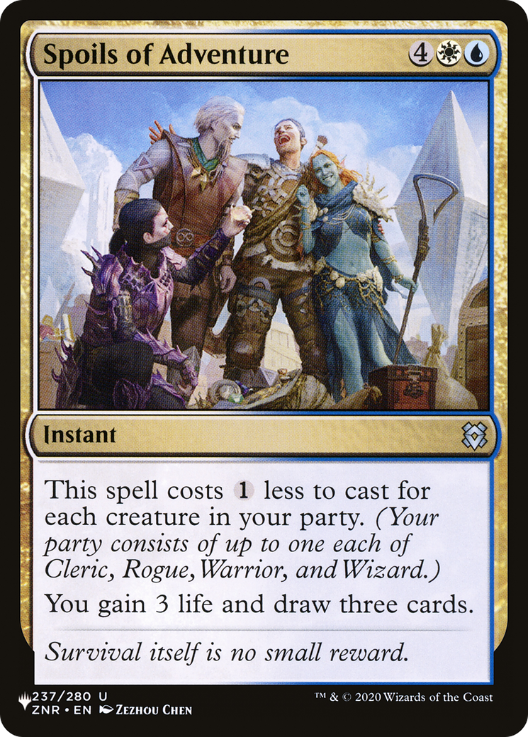 Spoils of Adventure [LIST 237]