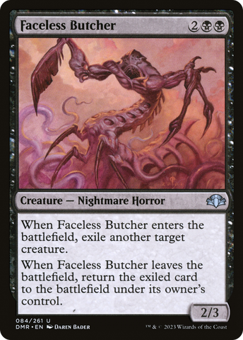 {C} Faceless Butcher [Dominaria Remastered][DMR 084]