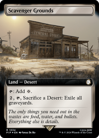 {R} Scavenger Grounds (Extended Art) (Surge Foil) [Fallout][PIP 1034]