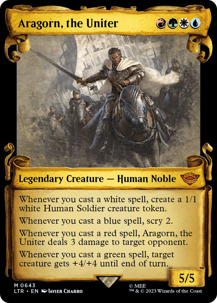{R} Aragorn, the Uniter [The Lord of the Rings: Tales of Middle-Earth Showcase Scrolls][LTR 643]
