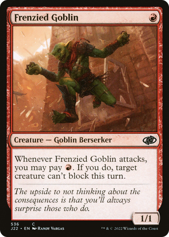 {C} Frenzied Goblin [Jumpstart 2022][J22 536]