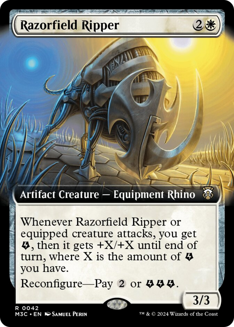 {R} Razorfield Ripper (Extended Art) (Ripple Foil) [Modern Horizons 3 Commander][RPF M3C 042]