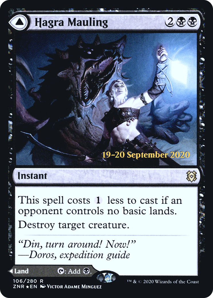 {R} Hagra Mauling // Hagra Broodpit [Zendikar Rising Prerelease Promos][PR ZNR 106]