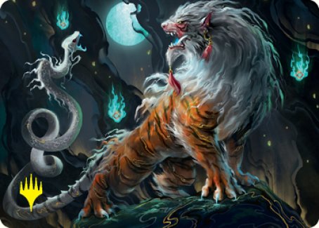 {A} Gloomshrieker Art Card (Gold-Stamped Signature) [Kamigawa: Neon Dynasty Art Series][GS ANEO 028]