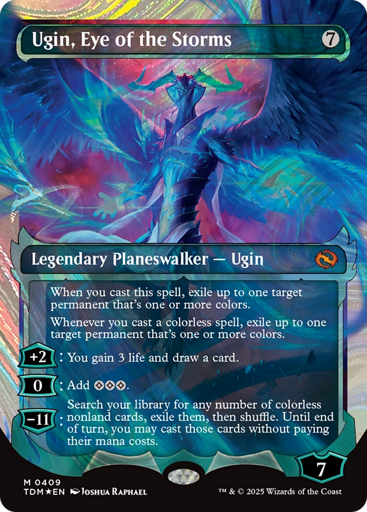 {@R} Ugin, Eye of the Storms (Showcase) (Halo Foil) [Tarkir: Dragonstorm][TDM 409]