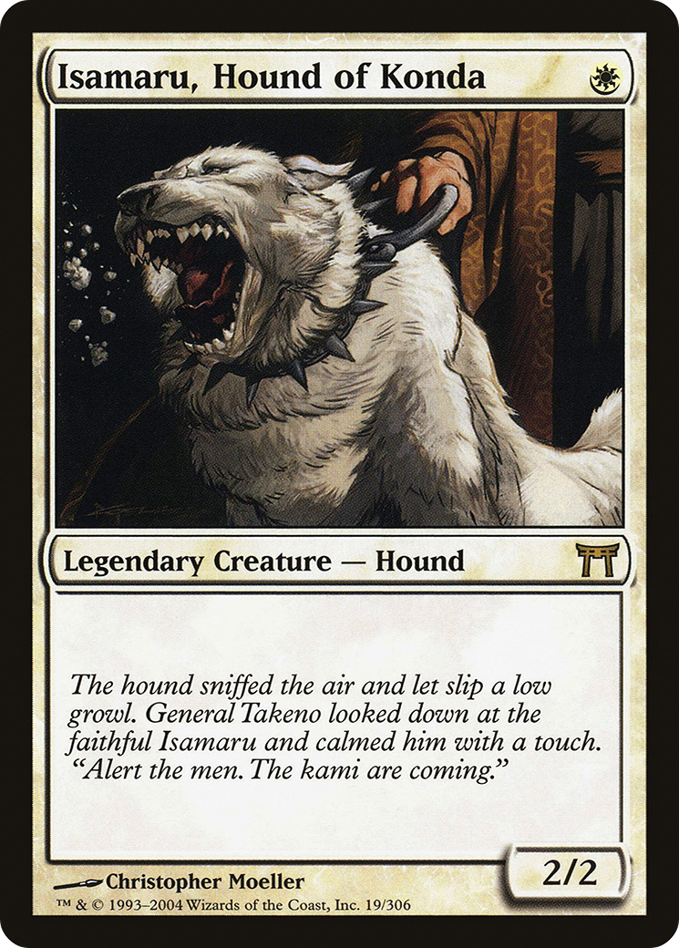 {R} Isamaru, Hound of Konda [Champions of Kamigawa][CHK 019]