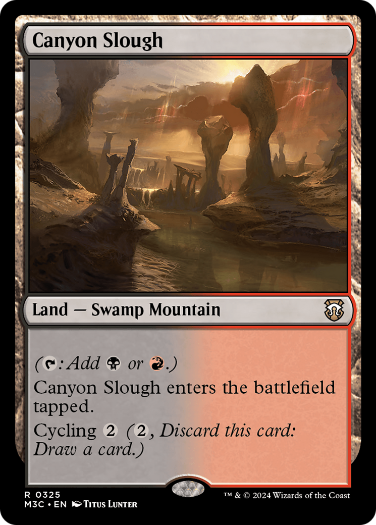 {R} Canyon Slough (Ripple Foil) [Modern Horizons 3 Commander][RPF M3C 325]