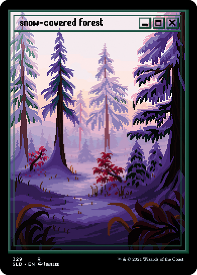 Snow-Covered Forest [SLD-329]  Etched Foil