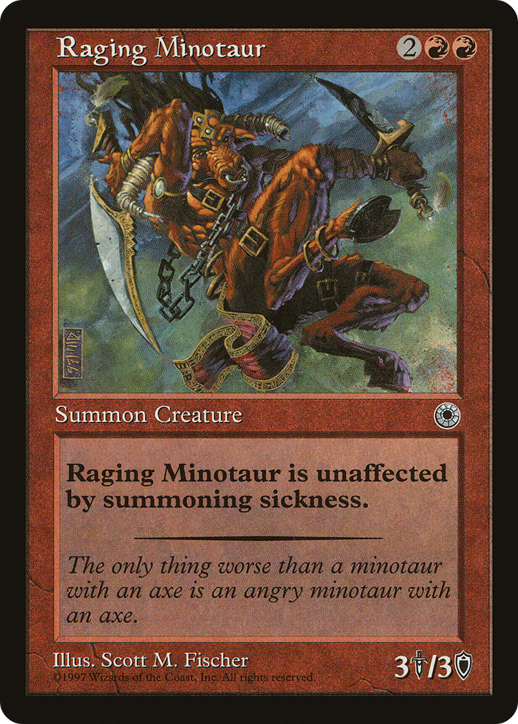 {C} Raging Minotaur [Portal][POR 146]