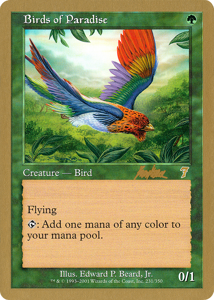 {R} Birds of Paradise (Brian Kibler) [World Championship Decks 2002][GB WC02 BK231]
