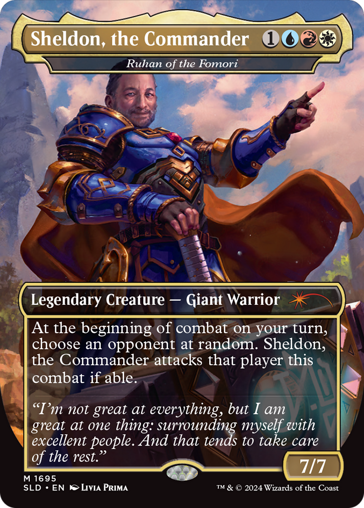 {R} Ruhan of the Fomori - Sheldon, the Commander [Secret Lair: Sheldon's Spellbook][SLD 1695]