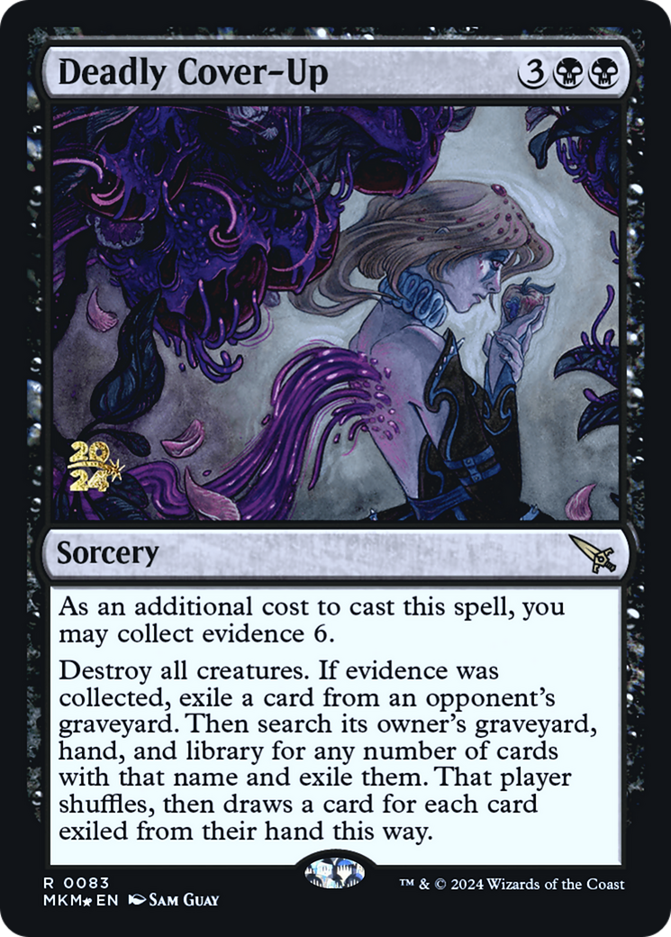 {R} Deadly Cover-Up [Murders at Karlov Manor Prerelease Promos][PR MKM 083]