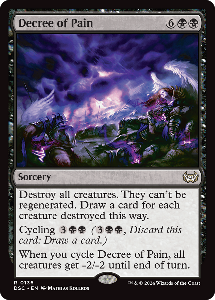 {R} Decree of Pain [Duskmourn: House of Horror Commander][DSC 136]