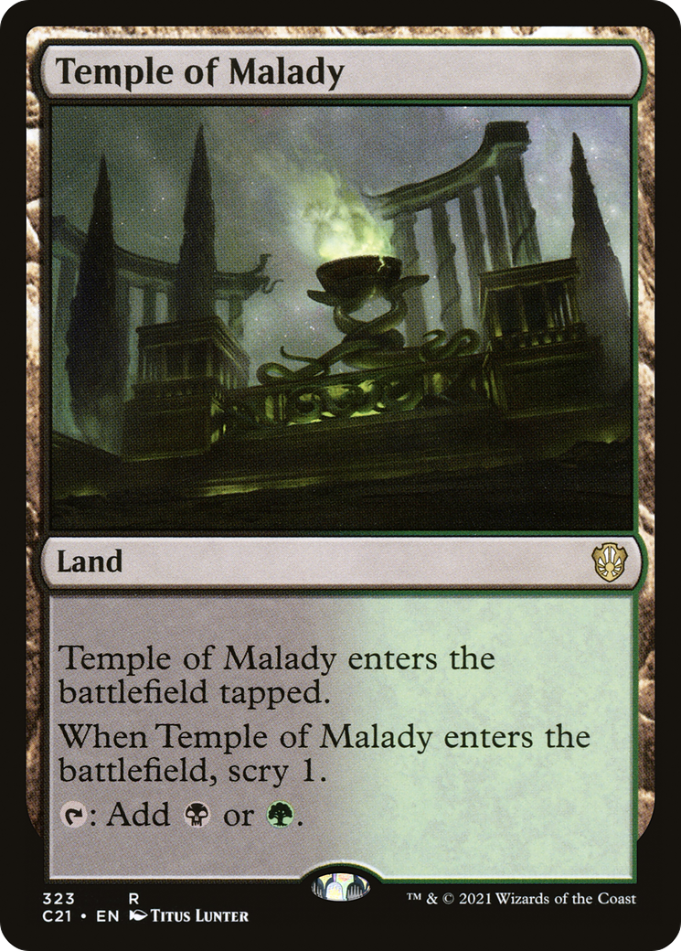 {R} Temple of Malady [Commander 2021][C21 323]
