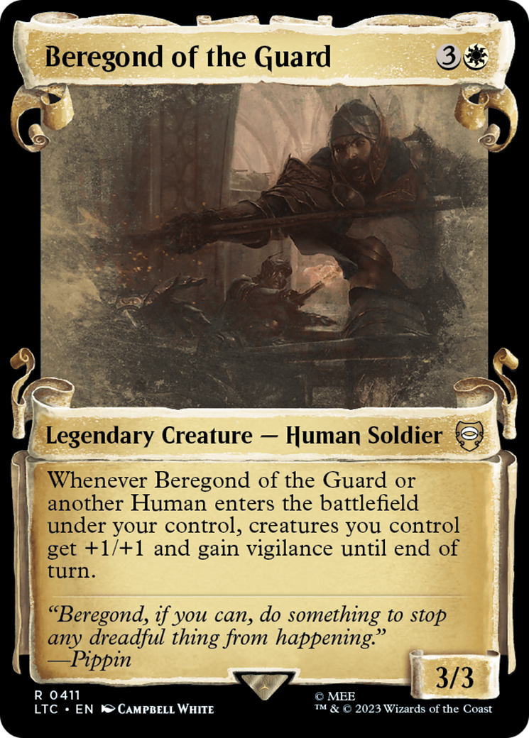 {R} Beregond of the Guard [The Lord of the Rings: Tales of Middle-Earth Commander Showcase Scrolls][LTC 411]
