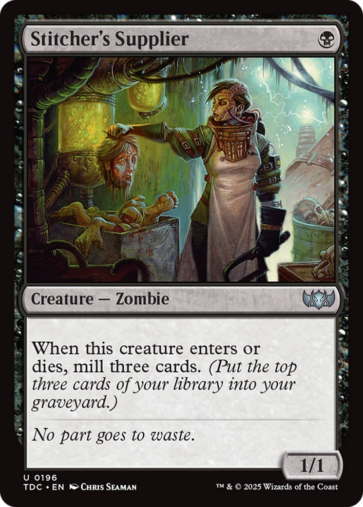 {C} Stitcher's Supplier [Tarkir: Dragonstorm Commander][TDC 196]