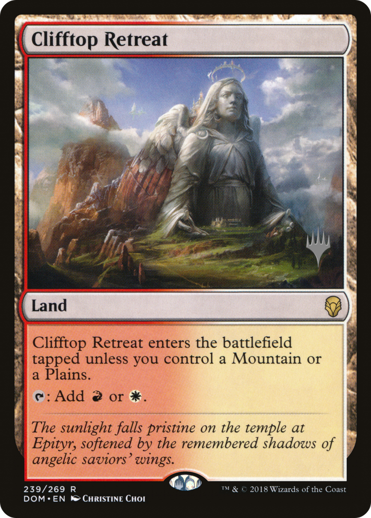 {R} Clifftop Retreat (Promo Pack) [Dominaria Promos][PP DOM 239]