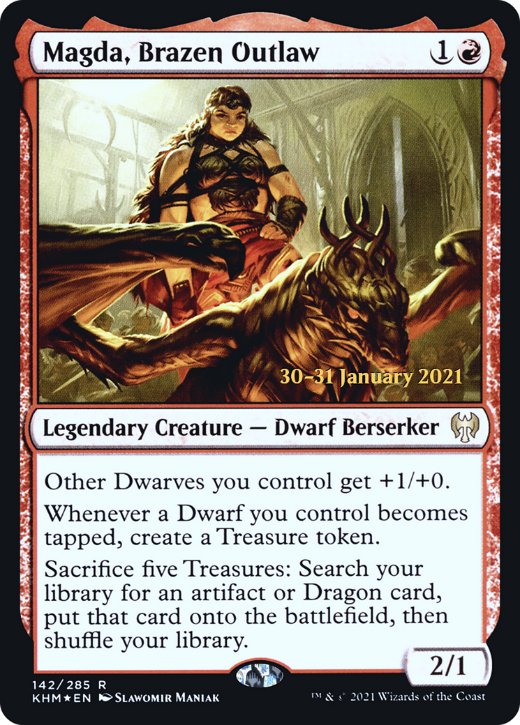 {R} Magda, Brazen Outlaw [Kaldheim Prerelease Promos][PR KHM 142]