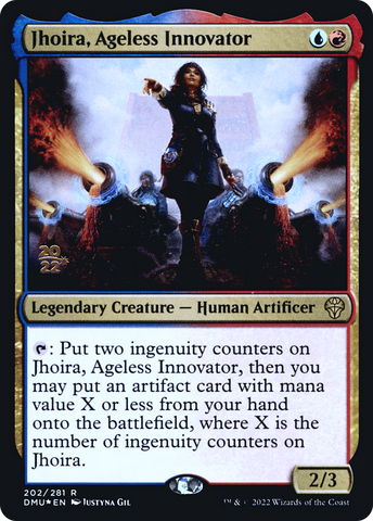 {R} Jhoira, Ageless Innovator [Dominaria United Prerelease Promos][PR DMU 202]