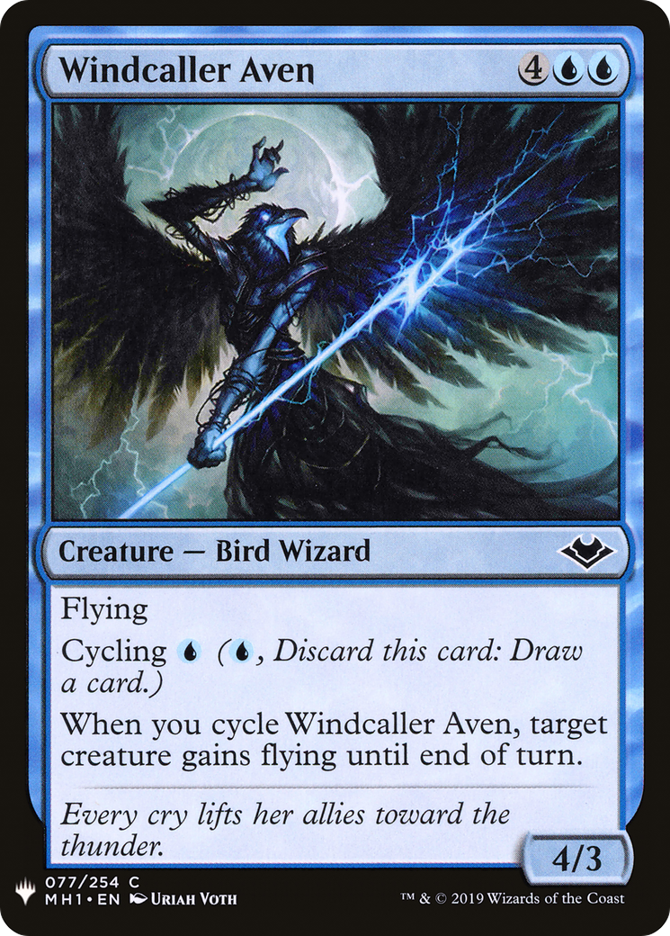 {C} Windcaller Aven [Mystery Booster][LS MH1 077]