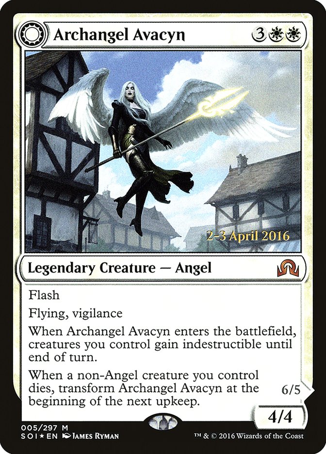 {R} Archangel Avacyn // Avacyn, the Purifier [Shadows over Innistrad Prerelease Promos][PR SOI 005]