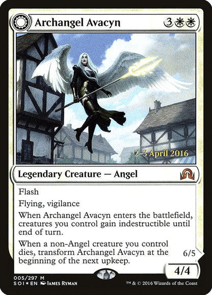{R} Archangel Avacyn // Avacyn, the Purifier [Shadows over Innistrad Prerelease Promos][PR SOI 005]