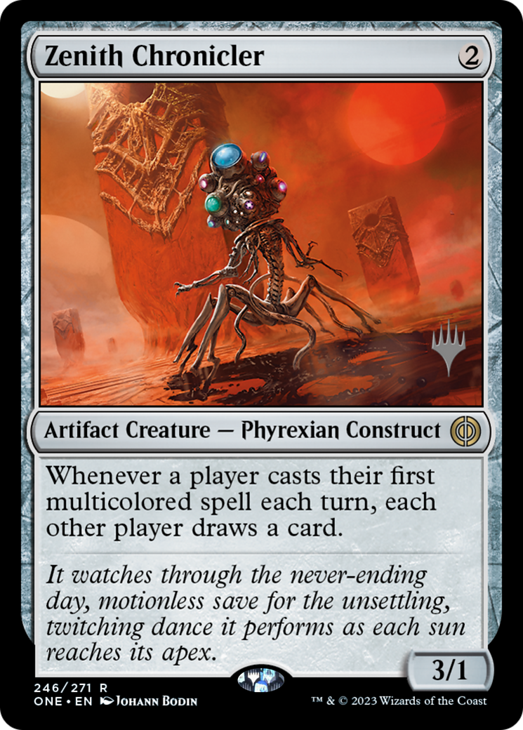 {R} Zenith Chronicler (Promo Pack) [Phyrexia: All Will Be One Promos][PP ONE 246]