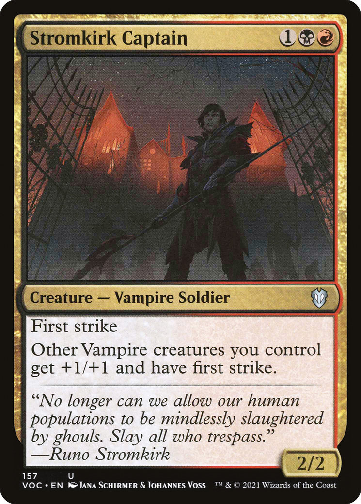 {C} Stromkirk Captain [Innistrad: Crimson Vow Commander][VOC 157] - Misty Mountain Games