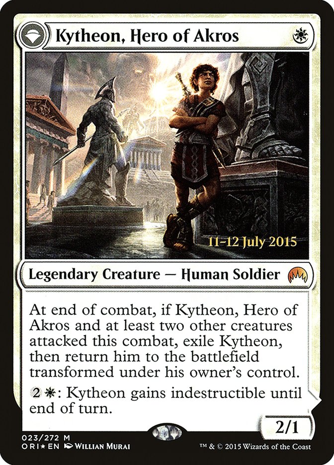 {R} Kytheon, Hero of Akros // Gideon, Battle-Forged [Magic Origins Prerelease Promos][PR ORI 023] - Misty Mountain Games