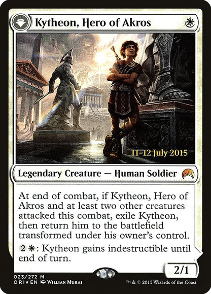 {R} Kytheon, Hero of Akros // Gideon, Battle-Forged [Magic Origins Prerelease Promos][PR ORI 023] - Misty Mountain Games