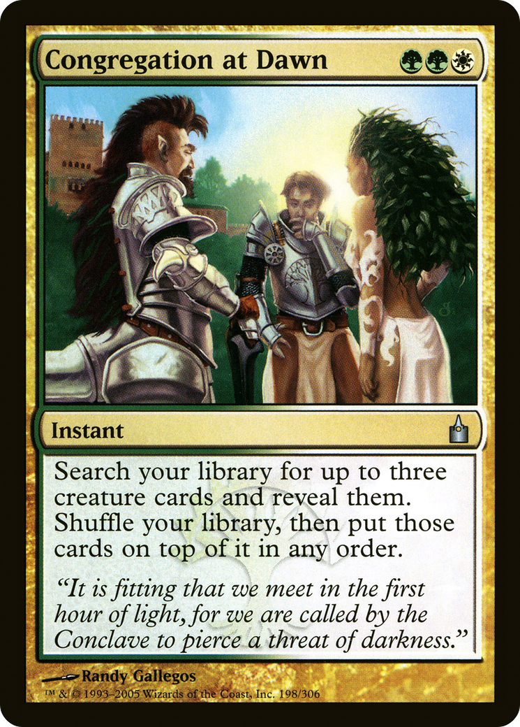 {C} Congregation at Dawn [Ravnica: City of Guilds][RAV 198]