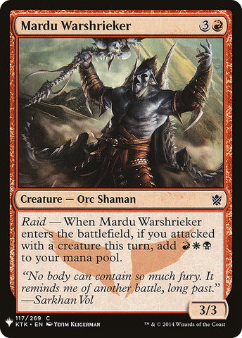 {C} Mardu Warshrieker [Mystery Booster][LS KTK 117]